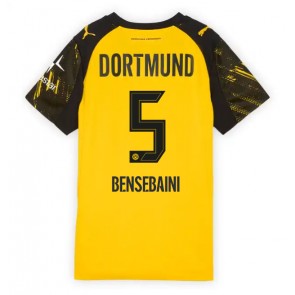 Lacne Ženy Futbalové dres Borussia Dortmund Ramy Bensebaini #5 2025-26 Krátky Rukáv - Domáci